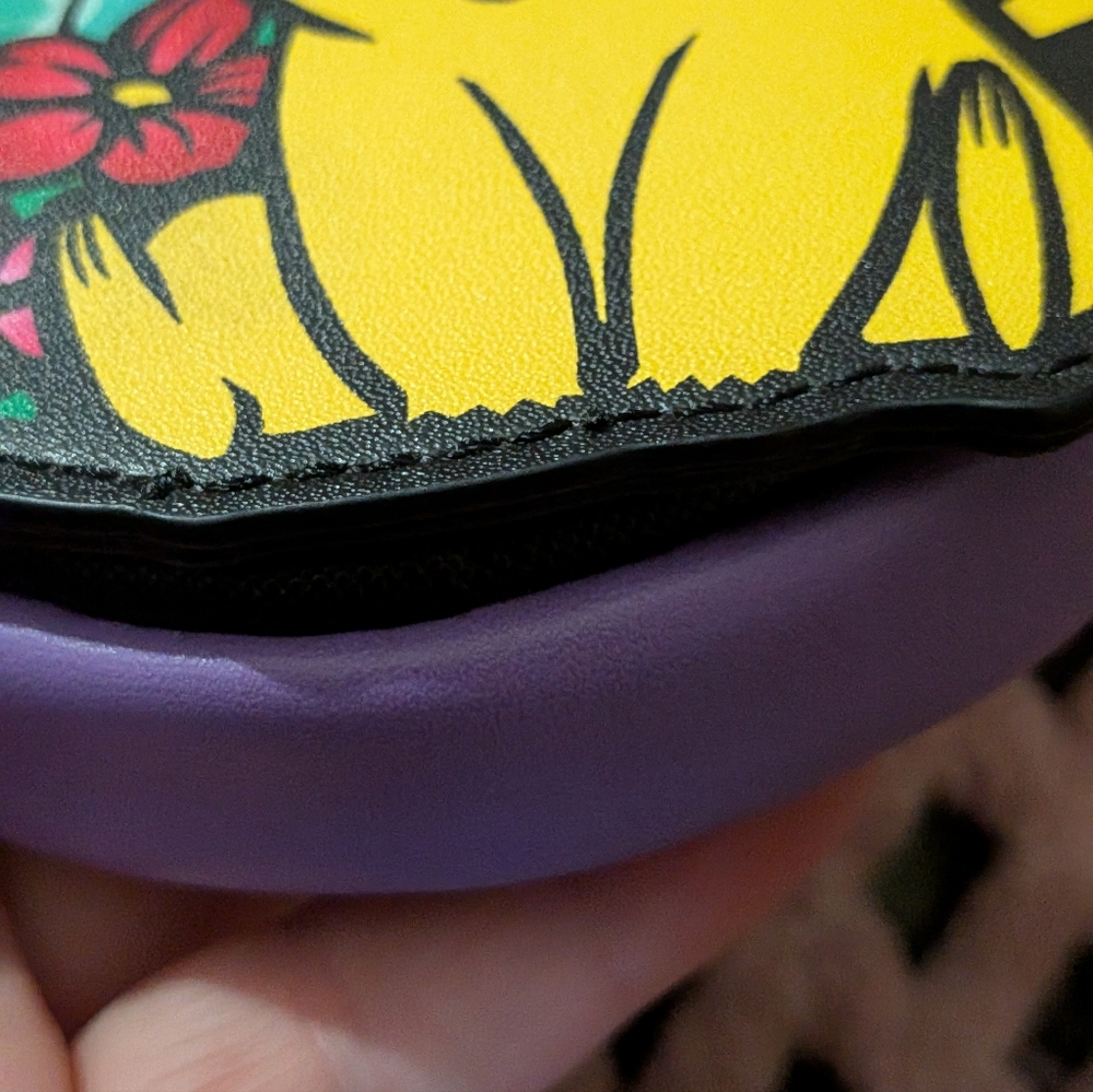 Loungefly Pokemon Pikachu Floral Coin Purse Purple - Picture 5 of 13